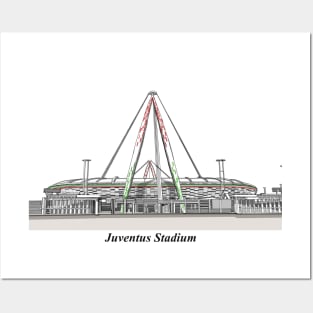 Drawing of Allianz Stadium @ Juventus FC Posters and Art